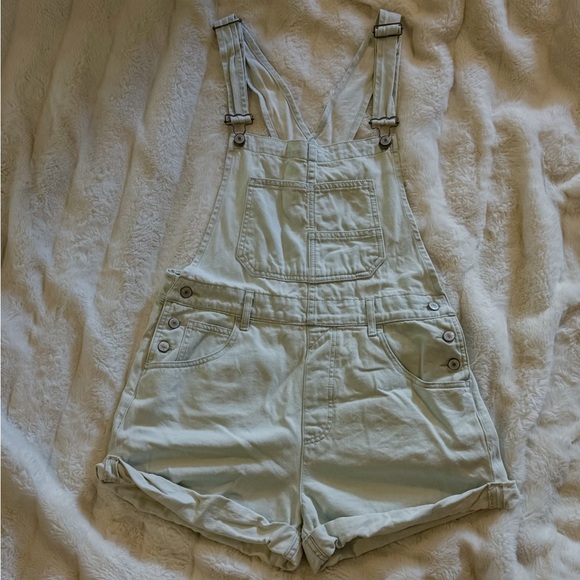 Free People Ziggy Denim Overall Shorts - Picture 1 of 5